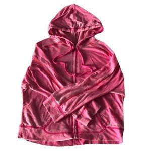 𝅺so Lightweight Pink Zip-Up Hoodie Jacket - Size X-Large Juniors